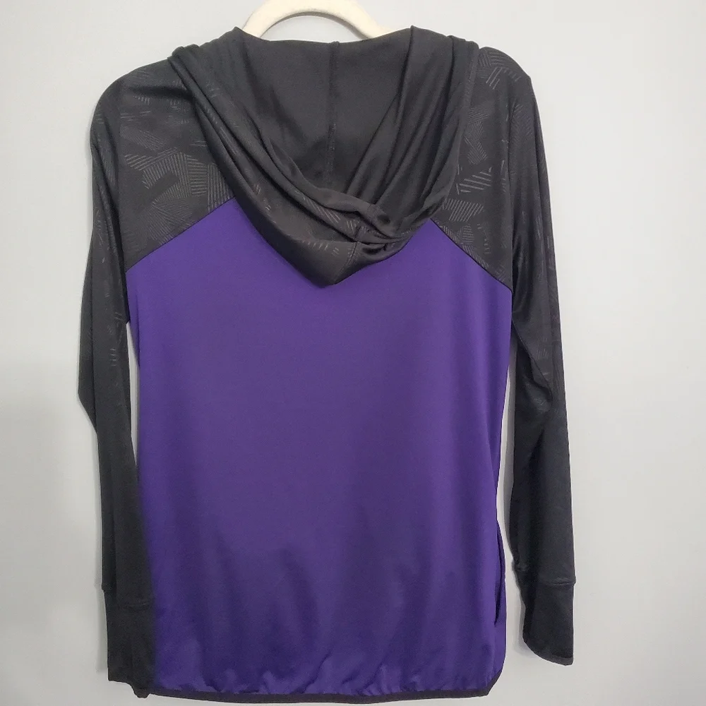 Fanatics Woman's Purple & Black Baltimore Ravens Zip-Up Hoodie Sz M Activewear - Picture 6 of 15
